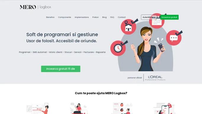 MERO | Logbox - Soft online de programari si gestiune saloane si clinici