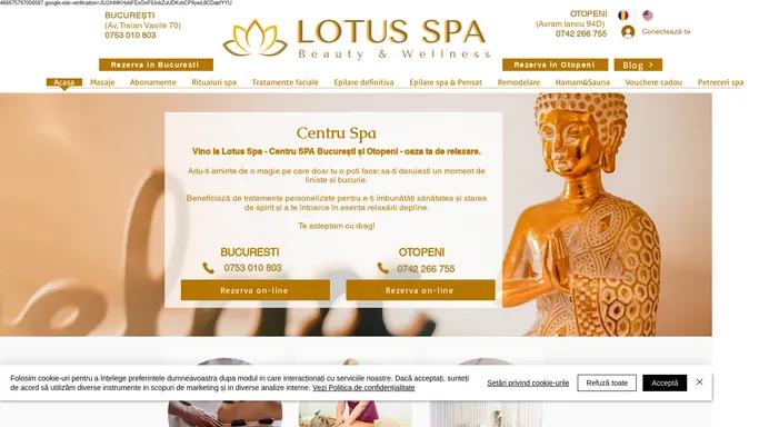 Centru Spa in Bucuresti si Otopeni ▷ Lotus Spa