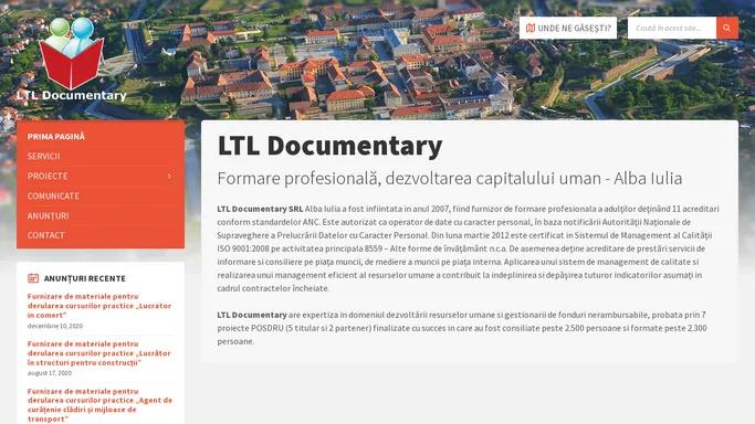 LTL Documentary – Formare profesionala, dezvoltarea capitalului uman Alba Iulia