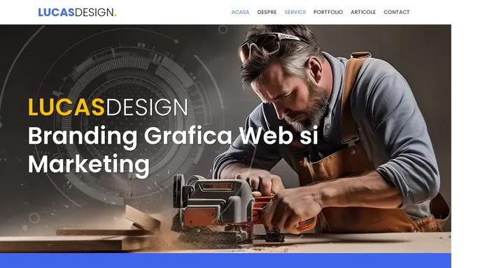 Lucas Design. Servicii de Branding, Design Grafic si Web