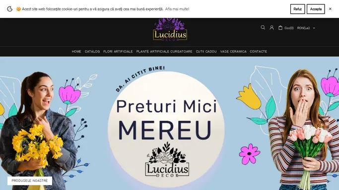 LucidiusDecor - Flori artificiale si decoratiuni – Lucidius Decor