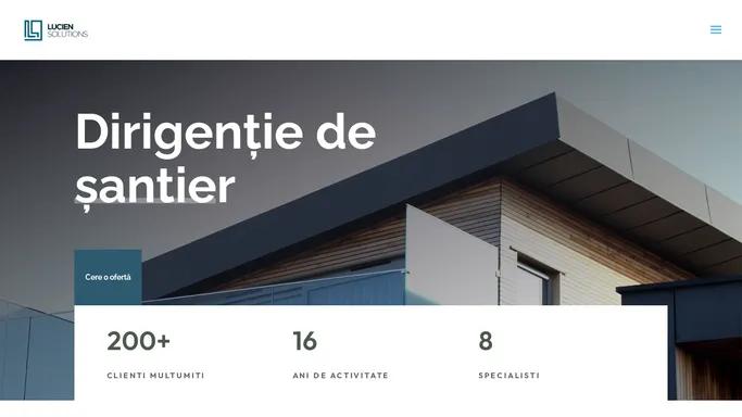 Lucien Solutions | Dirigentie santier