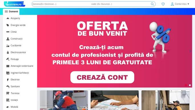 Mesteri, profesionisti, servicii din domeniul constructiilor aproape de tine