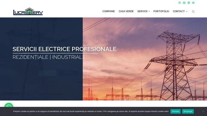 Instalatii electrice | Servicii electrice profesionale | Lucris Serv