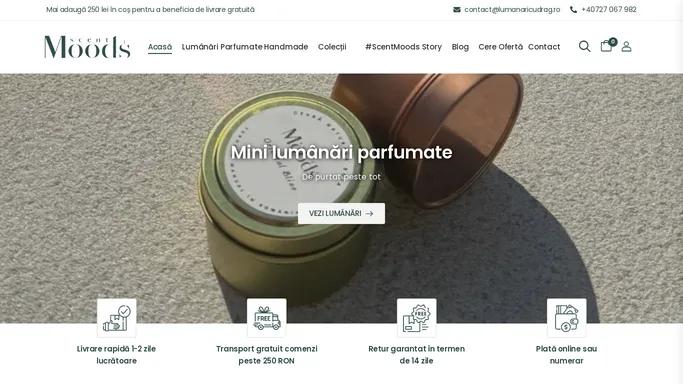 Lumanari parfumate handmade din ceara naturala de soia • Scent Moods