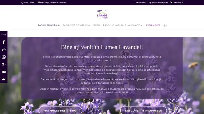 Lavanda si produse naturale din lavanda - LumeaLavandei.ro