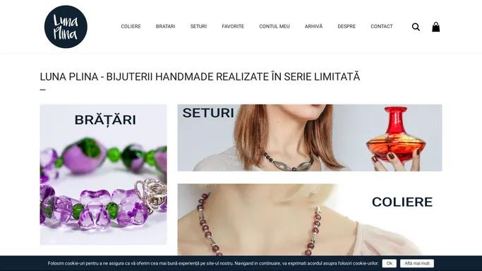 Bijuterii handmade realizate in serie limitata - Luna Plina