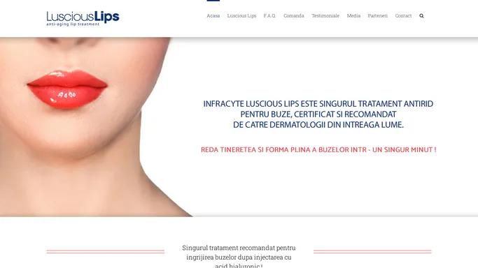 Luscious Lips Romania – Dermaspa – Reda tineretea si forma plina a buzelor