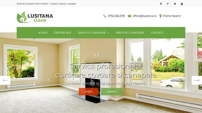 Firma de curatenie Piatra Neamt - curatare covoare, canapele