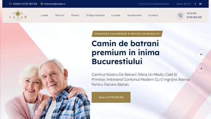 Camin de batrani Bucuresti - Azil batrani premium | Ingrijire de top