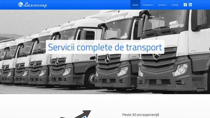 Luxorcomp | Servicii complete de transport