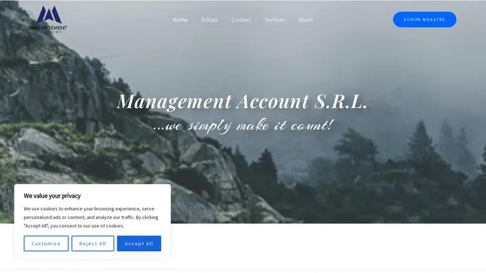 Management Account – Just another WordPress site