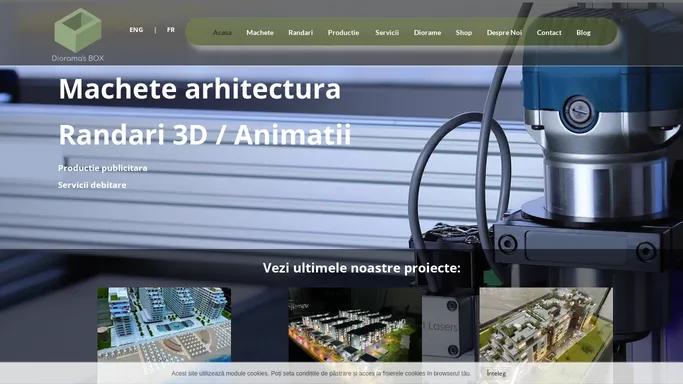 Atelier de machete arhitectura, Randari 3D, Animatii si Diorame - Diorama’s BOX