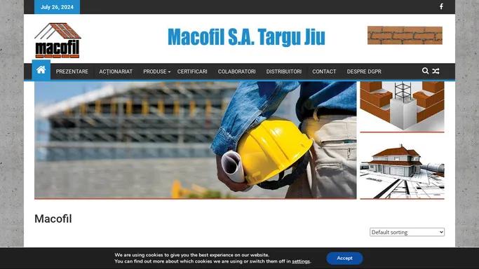 Products Archive - Macofil SA Targu Jiu - caramida, blocuri ceramice Macoterm, prefabricate beton, agregate