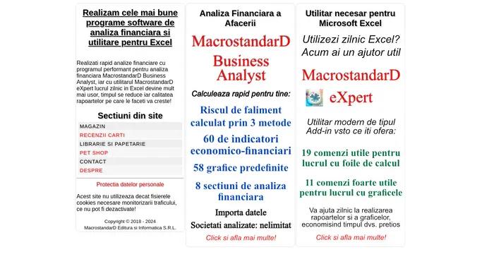 Realizam cele mai bune programe software de analiza financiara si utilitare pentru Excel