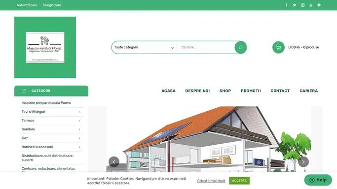 Magazin instalatii Floresti | Instalatii termice | Tevi si fittinguri