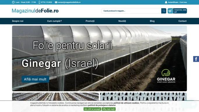 Magazin online folie Ginegar Israel importator unic Romania