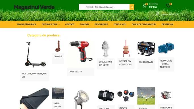 Magazinul Verde - Produse Irigatii Gazon