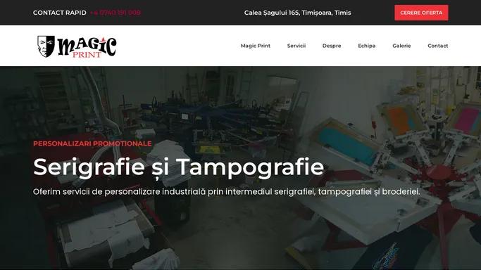 Servicii de Serigrafie, Tampografie, Broderie si Print UV in Timisoara | Magic Print