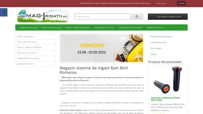 Magazin Irigatii Bucuresti - Rain Bird Romania.