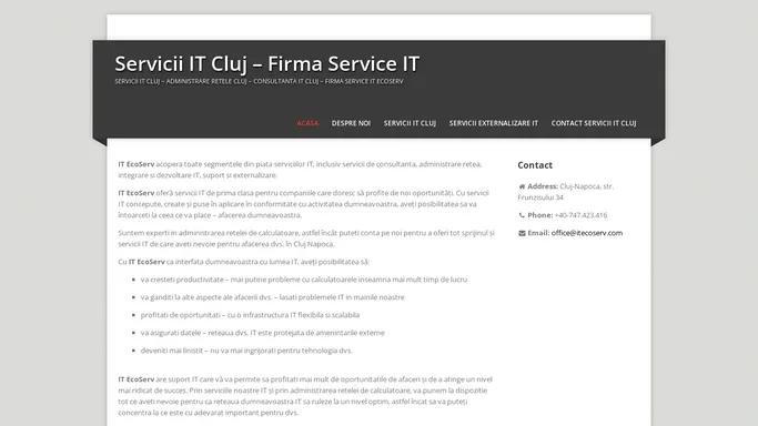 Servicii IT Cluj - Firma Service IT EcoServ