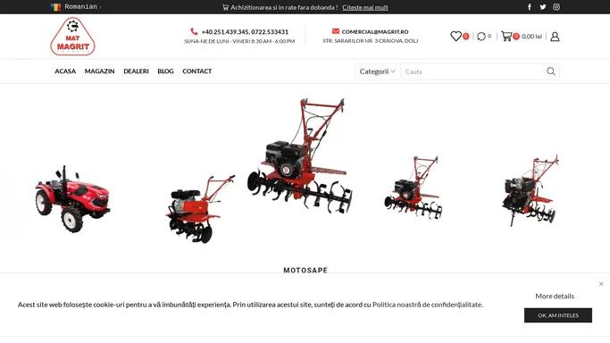 Utilaje agricole si tractoare pentru o agricultura de succes - Mat Magrit