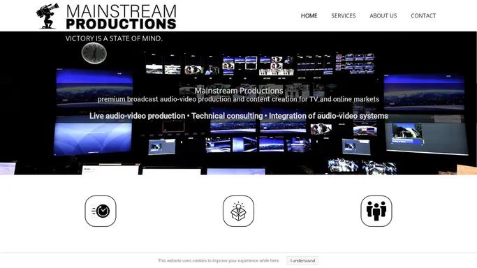 Live Audio-Video Production, Content creation, Technical consulting