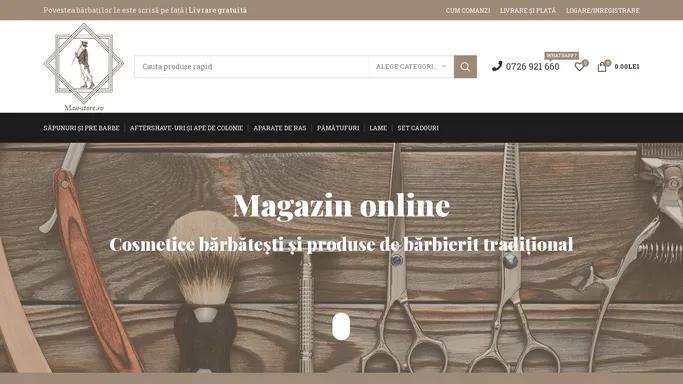 Man-Store - magazin online cosmetice si accesorii barbatesti