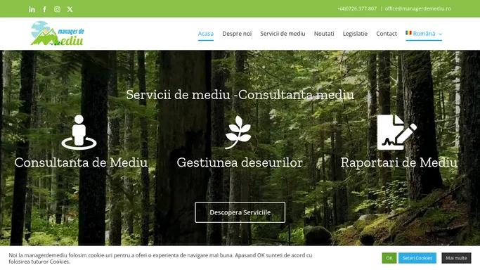 Consultanta de mediu | Raportari de Mediu