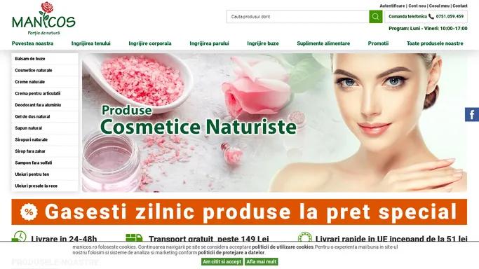 Manicos, producator roman de suplimente si cosmetice naturiste.