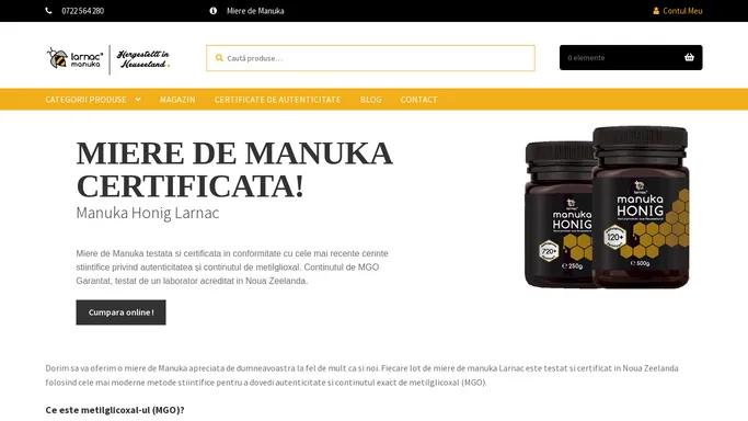 Miere de Manuka Autentica certificata MGO