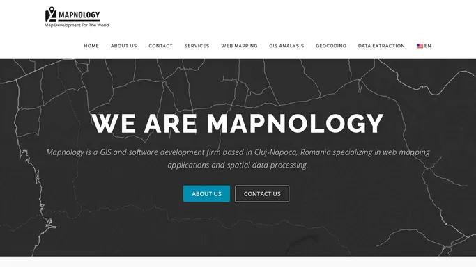 Mapnology – Map Development For The World
