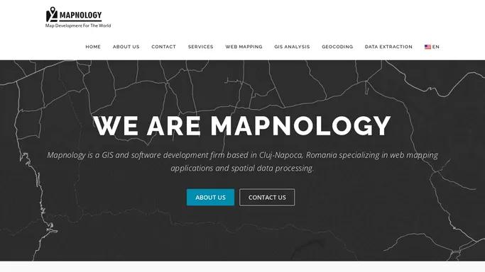 Mapnology – Map Development For The World