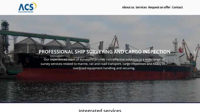 Ship survey, cargo inspection and damage assessment in Romania