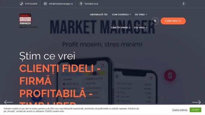 Magazinul cu solutii - Market Manager