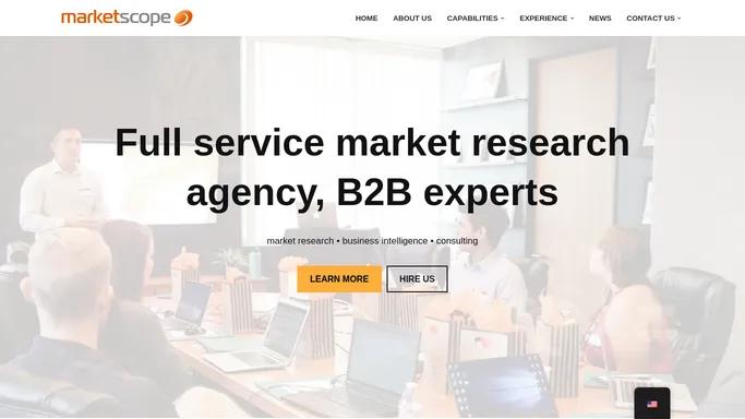 Marketscope – Market research & intelligence specialists