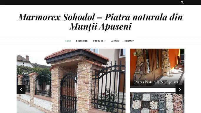 Marmorex Sohodol – Piatra naturala din Muntii Apuseni