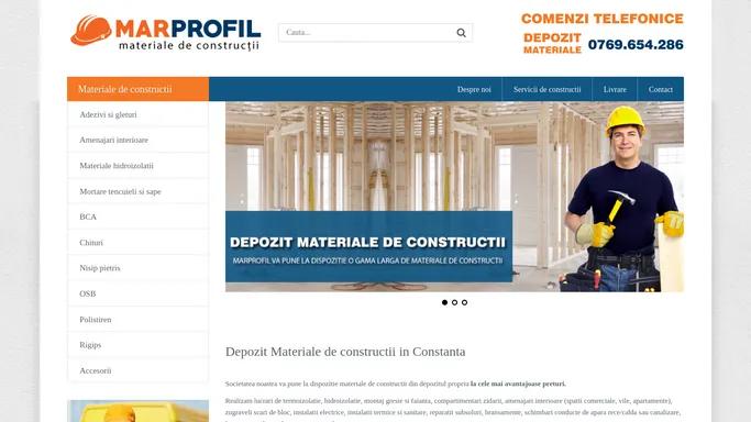 Depozit materiale de constructii in Constanta - Marprofil