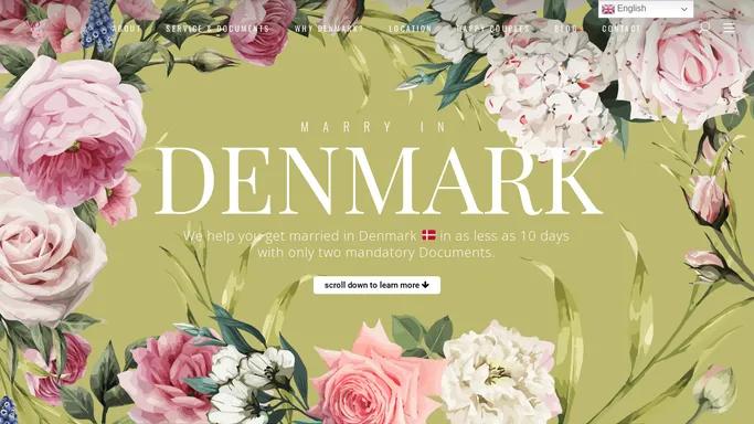 Marry in Denmark - Get legally married in Denmark just in 10 days!