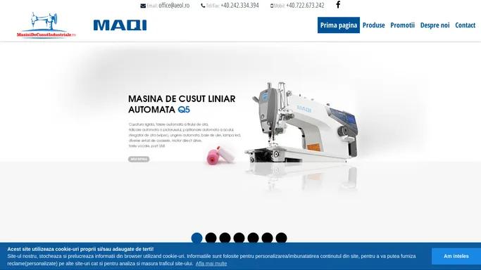 Masini de cusut industriale MAQI - A EOL SRL