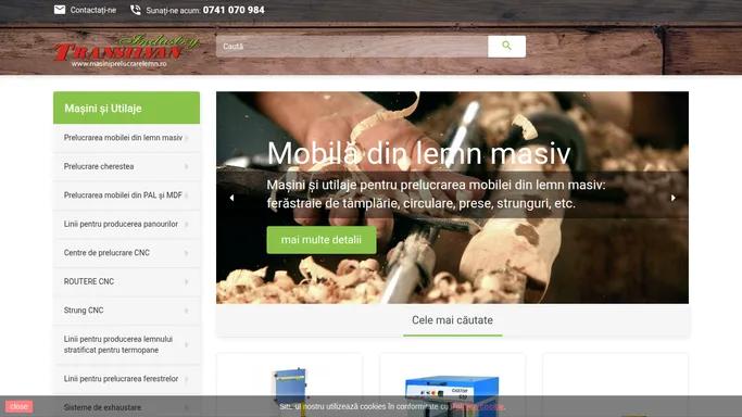 Masini si Utilaje prelucrare lemn - MasiniPrelucrareLemn.ro