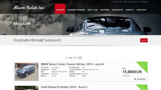 Magazin - Rent a Car si Masini Rulate Iasi - VCT Auto