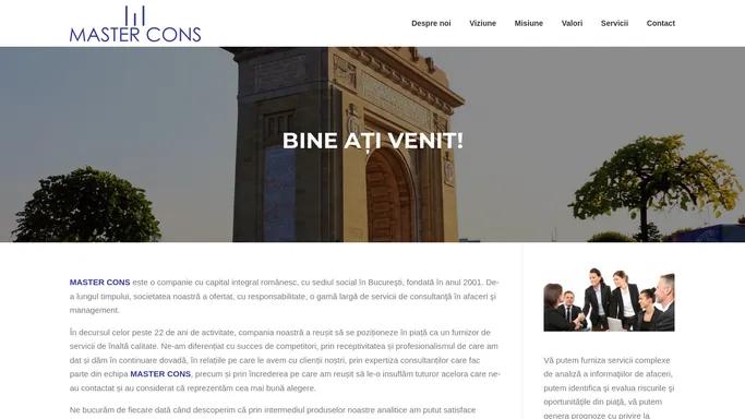 Master Cons – Servicii de Consultanta in Afaceri si Management