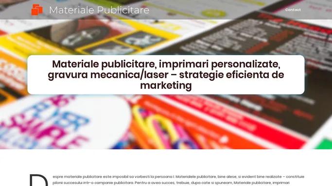 Materiale publicitare, imprimari personalizate, gravura mecanica/laser – strategie eficienta de marketing - Materiale Publicitare Personalizate