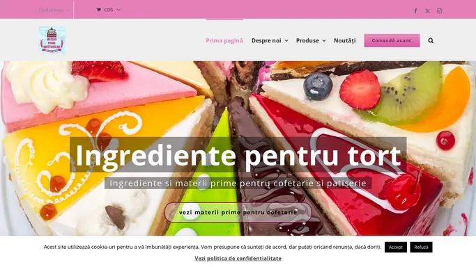 Materii prime cofetarie patiserie fastfood pizzerie - magazin online