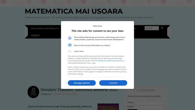 Matematica Mai Usoara - “Matematica Mai Usoara” este un blog de matematica, mai exact un blog despre cele mai usoare metode de a invata matematica.