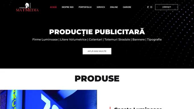 Matmedia Productie Publicitara Bacau – Matmedia Productie Publicitara Firme Reclame Luminoase Inscriptionari