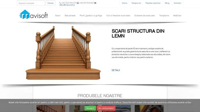 Scari si balustrade din lemn interior si exterior | Mavisoft