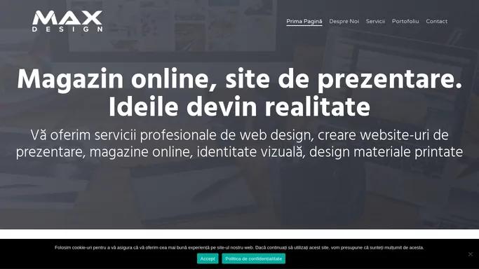 Magazin online, creare site de prezentare, logo, flyere, pliante, cataloage