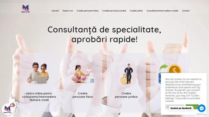 MaxiCredit – Despre noi- Credite